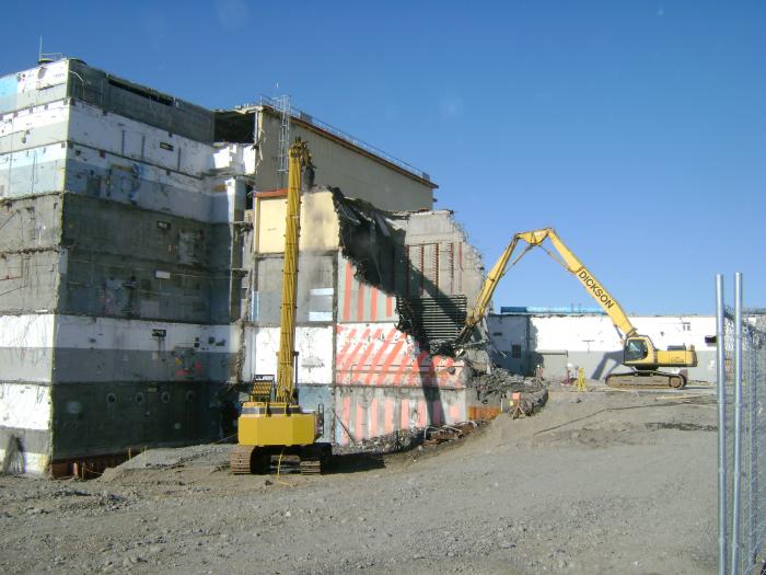 Outside the 105 Building Reactor